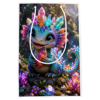 Crystal Sprout – Schattige Kristallen Draak Fantas Medium Cadeauzakje