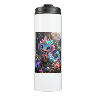Crystal Sprout – Schattige Kristallen Draak Fantas Thermosbeker