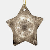 'Crystal' Star Ornament (Silver) (Links)
