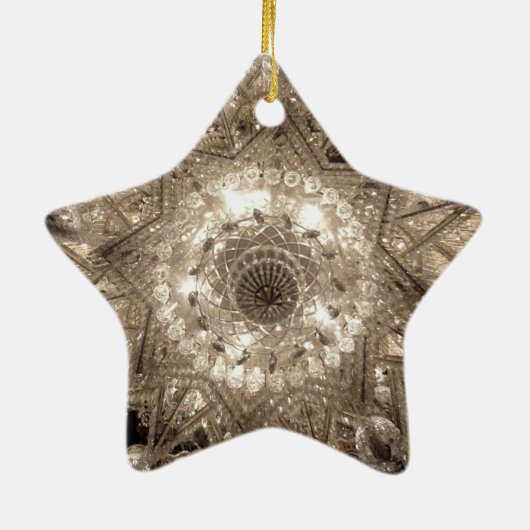 'Crystal' Star Ornament (Silver) (Achterkant)