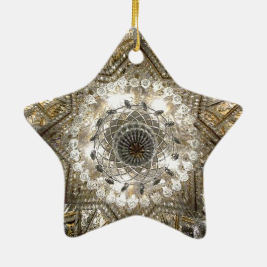 'Crystal' Star Ornament (Silver/Gold) (Achterkant)