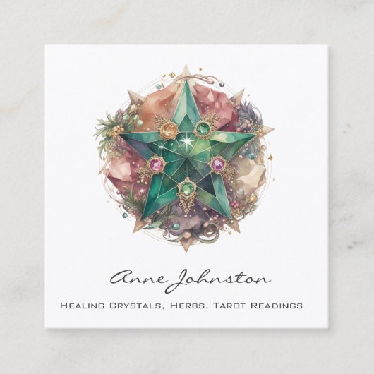 Crystal Star Square Visitekaartje (Voorkant)