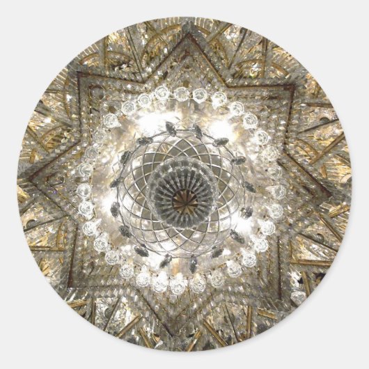 "Crystal"-Stickers Ronde Sticker (Voorkant)
