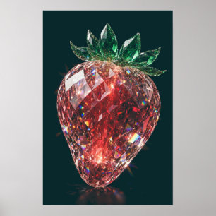 Crystal Strawberry Poster — Crystal Harvest