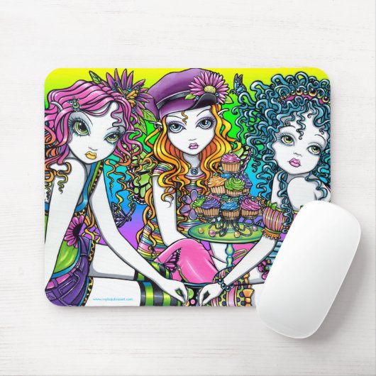 Crystal Sunny & Buttercup Rainbow Fairies Mousepad Muismat (Met muis)