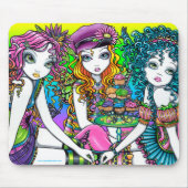 Crystal Sunny & Buttercup Rainbow Fairies Mousepad Muismat (Voorkant)