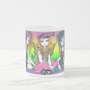 "Crystal, Sunny, Buttercup" Rainbow Fairy Friends Matglas Koffiemok
