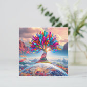 Crystal Sunrise Feestdagenkaart (Staand voorkant)