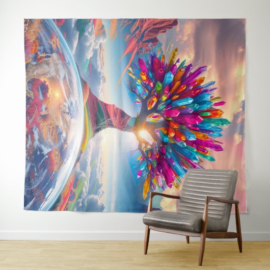 Crystal Sunrise Wandkleed (In Situ (horizontaal))