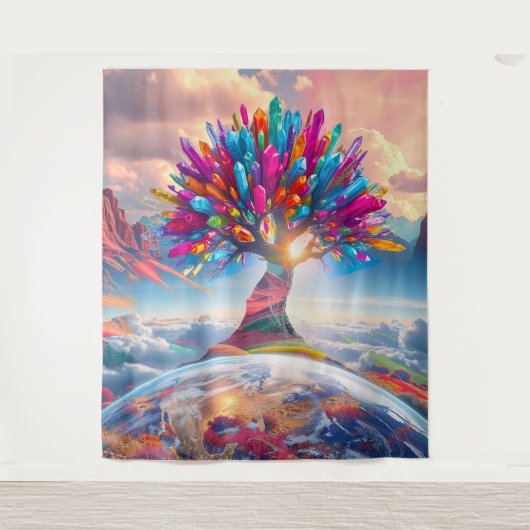 Crystal Sunrise Wandkleed (Voorkant)