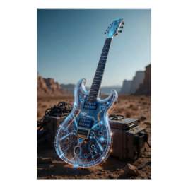 Crystal Tactical Guitar Perfect Poster
