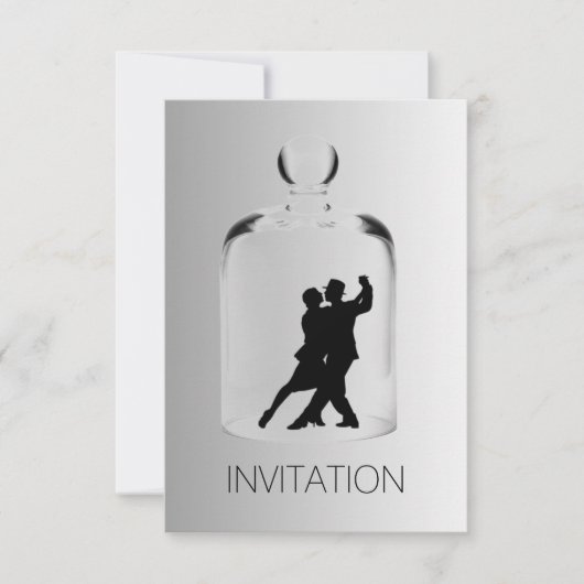 Crystal Tango Night Club Party Vip Invitation Kaart (Voorkant)