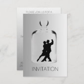 Crystal Tango Night Club Party Vip Invitation Kaart (Voorkant / Achterkant)
