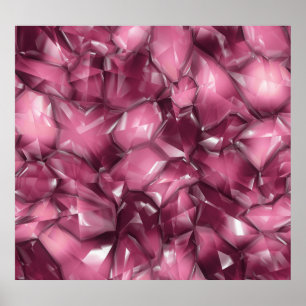 Crystal Textuur Groot Collectie Naadloos Poster