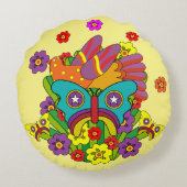 Crystal Tipps en Alistair Rond Kussen (Achterkant)