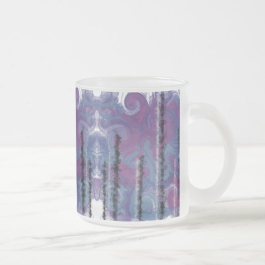 Crystal Towers boven AJO Abstract Matglas Koffiemok (Rechts)