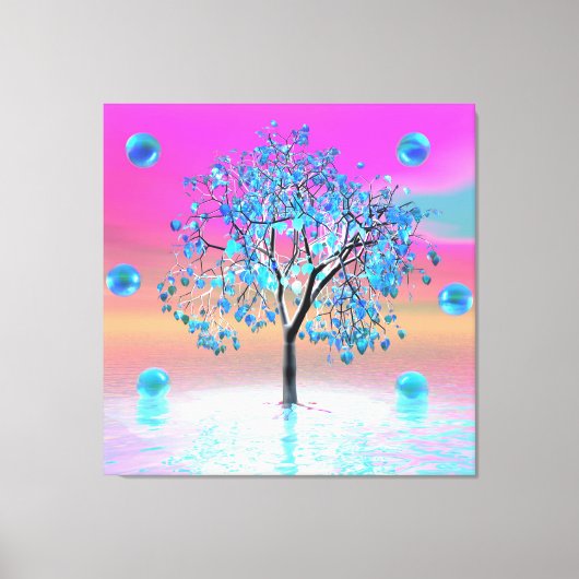 Crystal Tree Sunrise Canvas Print (Voorkant)