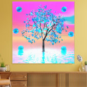 Crystal Tree Sunrise Canvas Print (Insitu (Woonkamer))