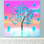 Crystal Tree Zonsopgang Canvas Print (Insitu (Houten vloer))
