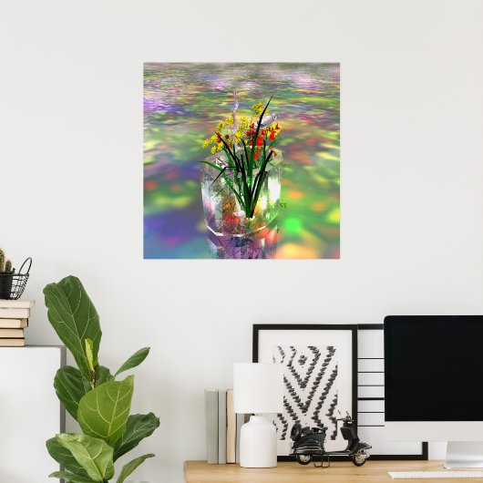 Crystal Vase Poster (Thuiskantoor)
