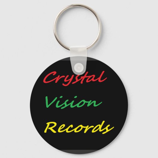 crystal vision records tshirts sleutelhanger (Voorkant)