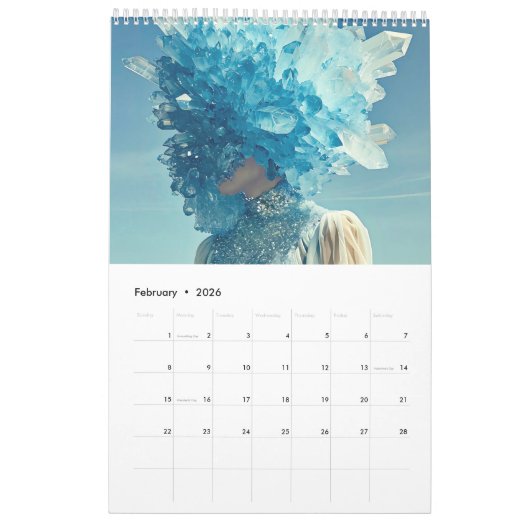 Crystal Visions – Faces Framed in Stone Kalender (Feb 2026)