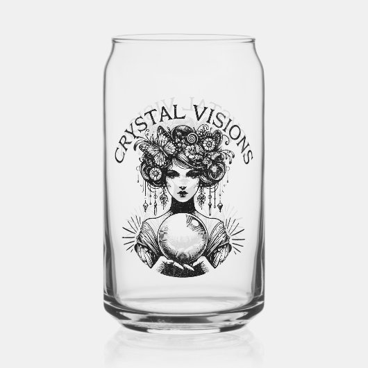 Crystal Visions Mystical Woman  T-shirt | B Blikvorm Glas (Voorkant)