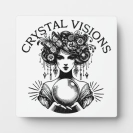 Crystal Visions Mystieke Vrouw Tafelblad Plaque |  Fotoplaat