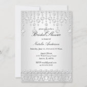 Crystal Vrijgezellenfeest Silver Grey White Kaart (Voorkant)