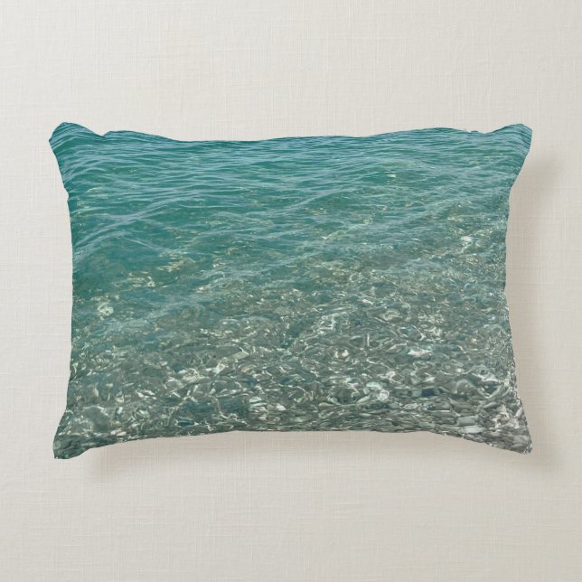 Crystal Water Beach Vibe Accent Kussen (Voorkant)