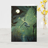 Crystal Water Sprite - Wenskaart Kaart (Gele Bloem)