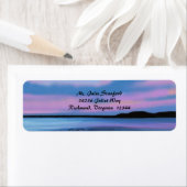 Crystal Water Sunset Return-adreslabels Etiket (Insitu)