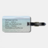 Crystal Water Uitzicht Blue Sky Beach Vibe Vreedza Bagagelabel (Achterkant horizontaal)