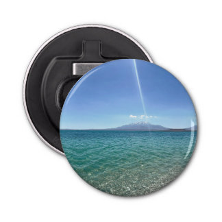 Crystal Water Uitzicht Blue Sky Beach Vibe Vreedza Button Flesopener