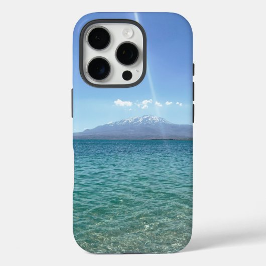 Crystal Water Uitzicht Blue Sky Beach Vibe Vreedza Case-Mate iPhone Case (Achterkant)