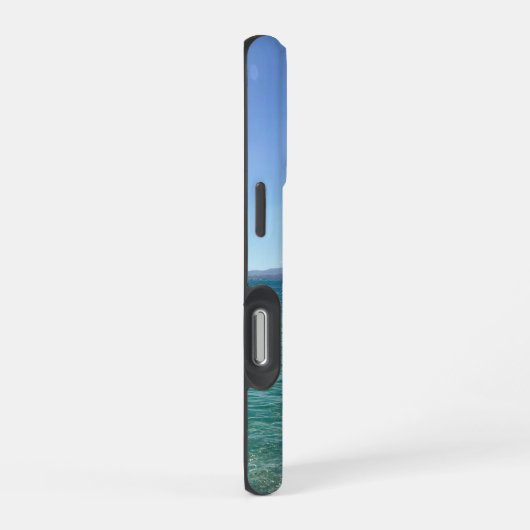 Crystal Water Uitzicht Blue Sky Beach Vibe Vreedza iPhone Hoesje (Rechterkant)