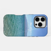 Crystal Water Uitzicht Blue Sky Beach Vibe Vreedza iPhone Hoesje (Achterkant horizontaal)