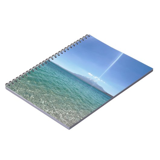 Crystal Water Uitzicht Blue Sky Beach Vibe Vreedza Notitieboek (Linkerzijde)