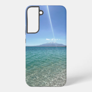 Crystal Water Uitzicht Blue Sky Beach Vibe Vreedza Samsung Galaxy Hoesje
