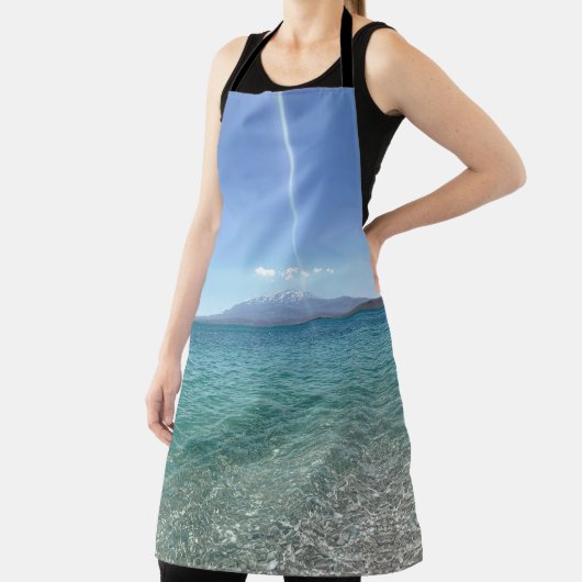 Crystal Water Uitzicht Blue Sky Beach Vibe Vreedza Schort (Insitu)