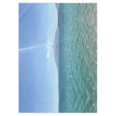 Crystal Water Uitzicht Blue Sky Beach Vibe Vreedza Tafelkleed (Voorkant)