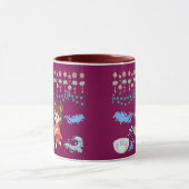 Crystal water viering magenta mok (Midden)