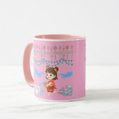 Crystal water viering roze mok (Voorkant links)