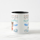Crystal water viering zwart & wit mok (Midden)