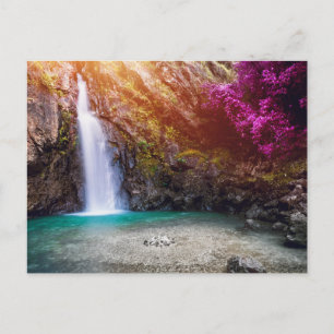 Crystal Waterval Lagune Ansichtkaart Briefkaart