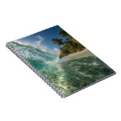 Crystal Wave Tropical Paradise Beach Foto Notitieboek (Rechterzijde)