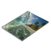 Crystal Wave Tropical Paradise Beach Foto Notitieboek (Linkerzijde)