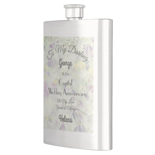 Crystal Wedding Jubileum Classic Flask Flacon (Links)