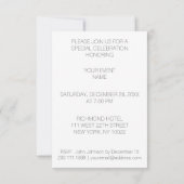 Crystal White Swarovski Club Party Vip Uitnodiging (Achterkant)