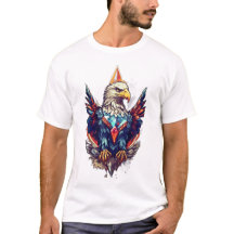 Crystal Wings: Majestic Eagle Freedom Icon T-shirt
